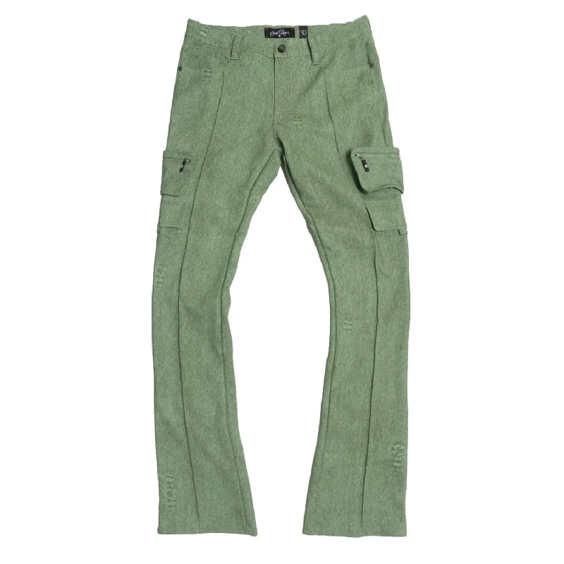 Stylish Cargo Joggers-F2789 CASA DE PU Pants - Green