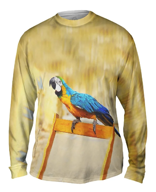 Comfortable Cotton Ribbed Long Sleeve-Chair Macaw Parrot