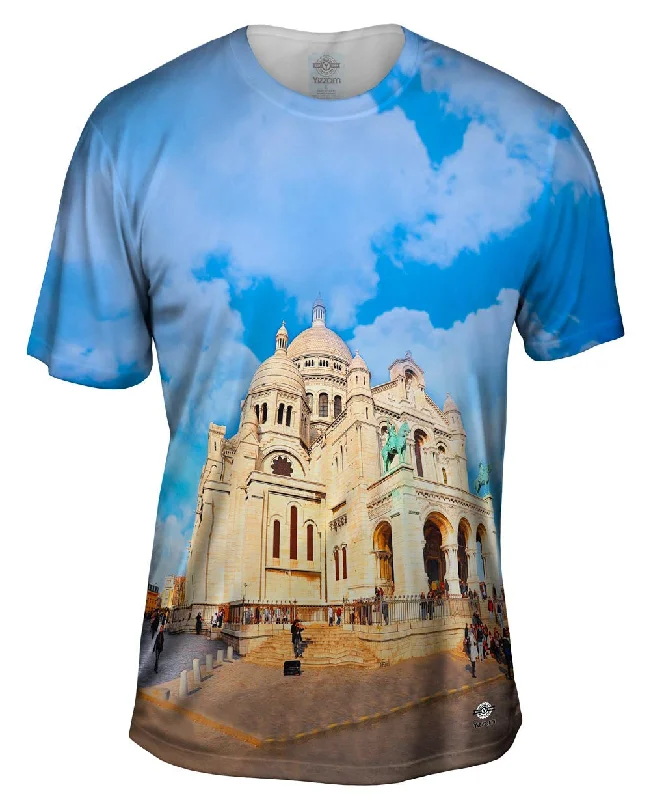 Soft Cotton Blend T-Shirt-Sacre Coeur La Basilique