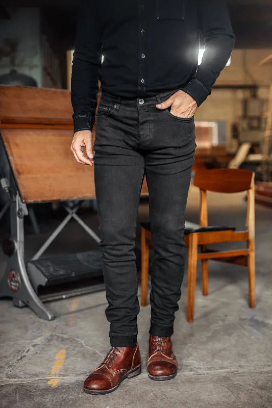 Relaxed Fit Lounge Joggers-Brandon Overdyed Jean Black Fade