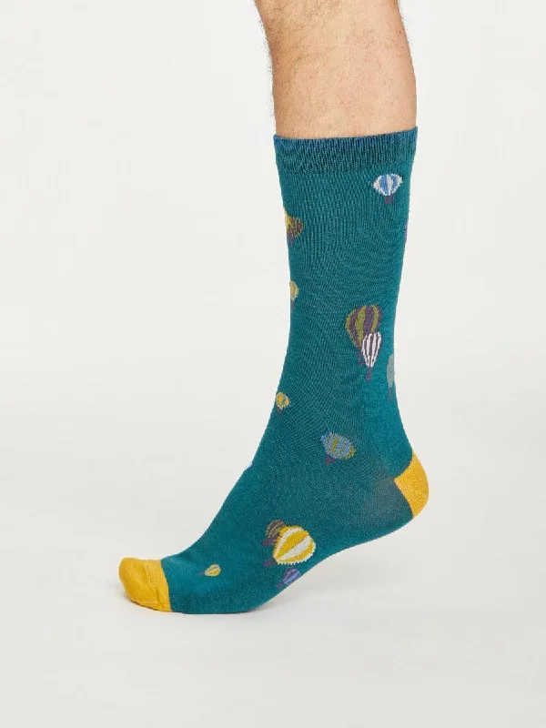 Premium Wool Crew Socks-Explorer Socks - Deep Teal