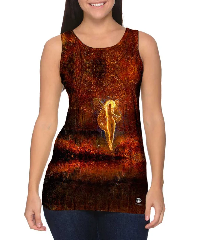 Trendy Sleeveless Workout Shirt-John Atkinson Grimshaw - "Dame Autumn has a mournful face" (1871)