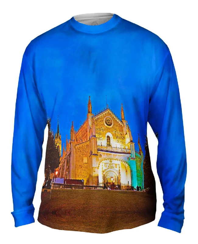 Relaxed Fit Casual Long Sleeve Shirt-Church Cloisters San - Jeronimo - El - Real