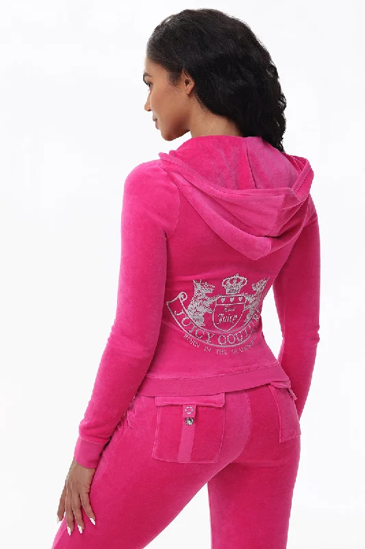 Stylish Padded Hoodie-Scottie Cotton Velour Hoodie