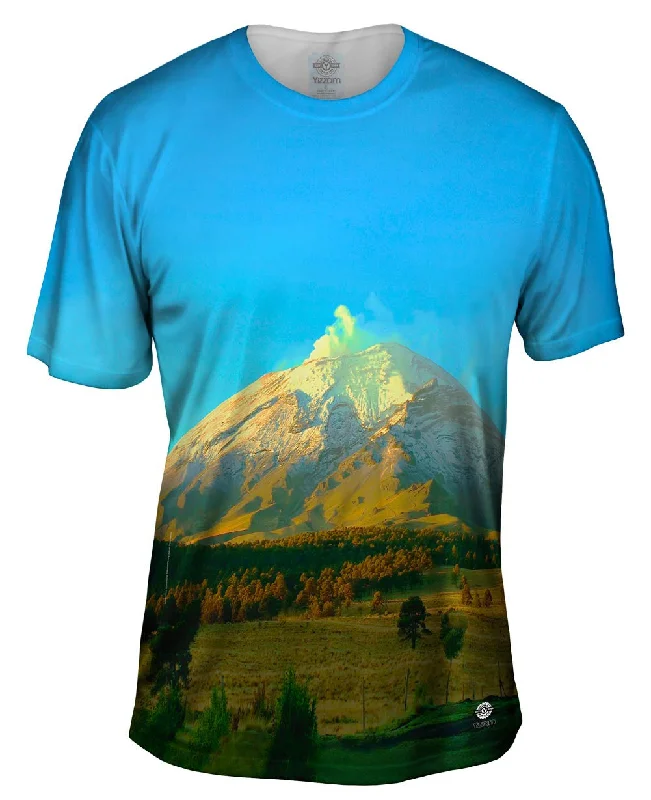 Bold Lettering T-Shirt-Mexican Volcano