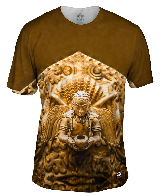 High-Quality Comfortable T-Shirt-Swayambhunath Statue