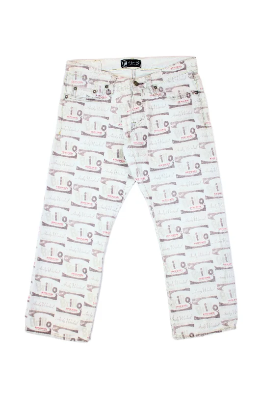 Trendy Camo Pants-Andy Warhol by Hysteric Glamour - Brillo Print Jeans