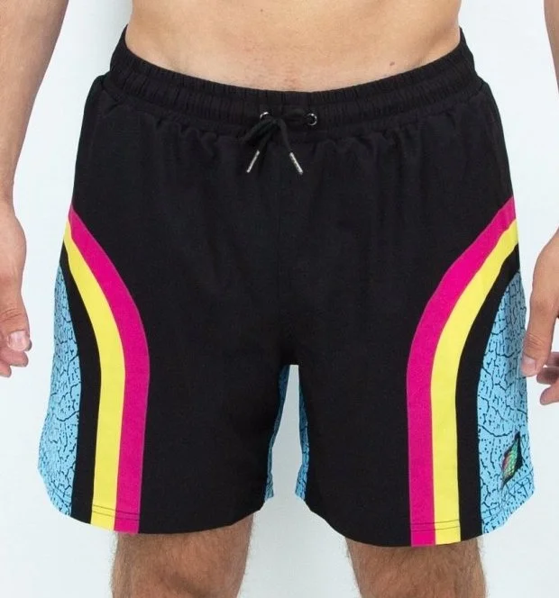 Classic Black Shorts-WE R BACKS 5" Men's Shorts