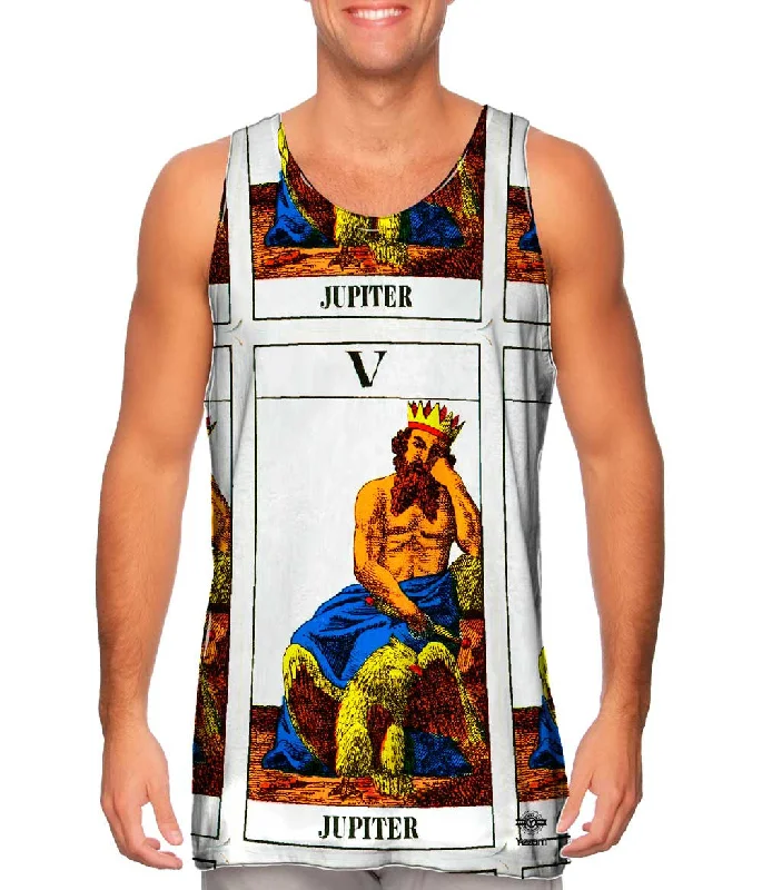 Trendy Tie-Dye Tank Top-Johann Georg Rauch - "Tarot card Jupiter" (1831)