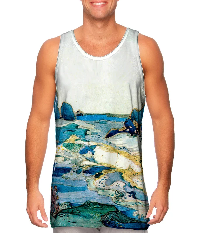 Trendy Graphic Tank Top-Jessie M King - "The Fisherman"