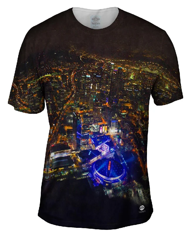 Relaxed Fit Graphic T-Shirt-La Night Lights