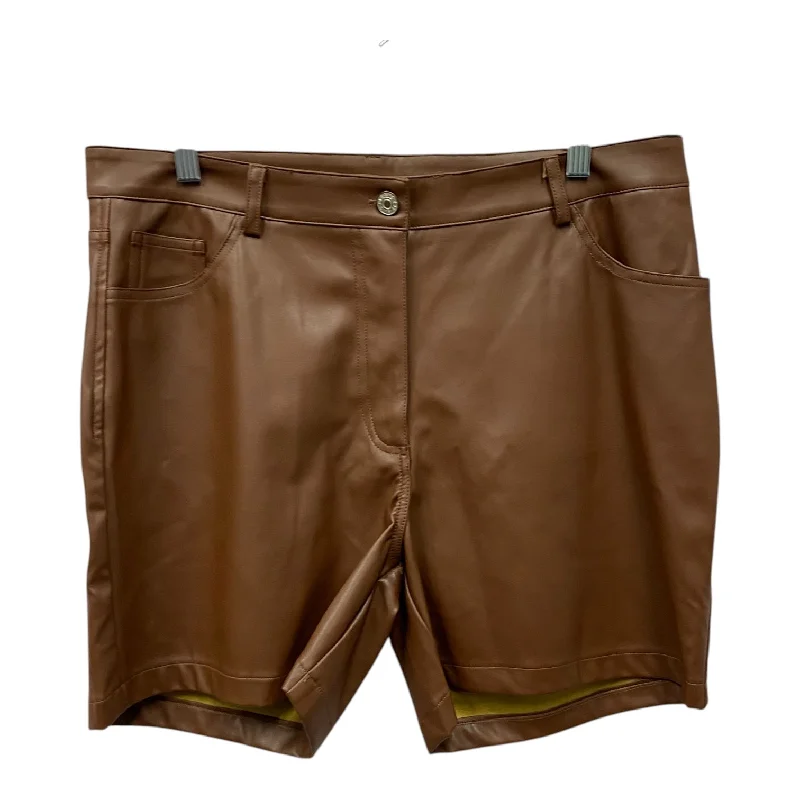 Breathable Athletic Shorts-Shorts By Ee Some In Brown, Size:12