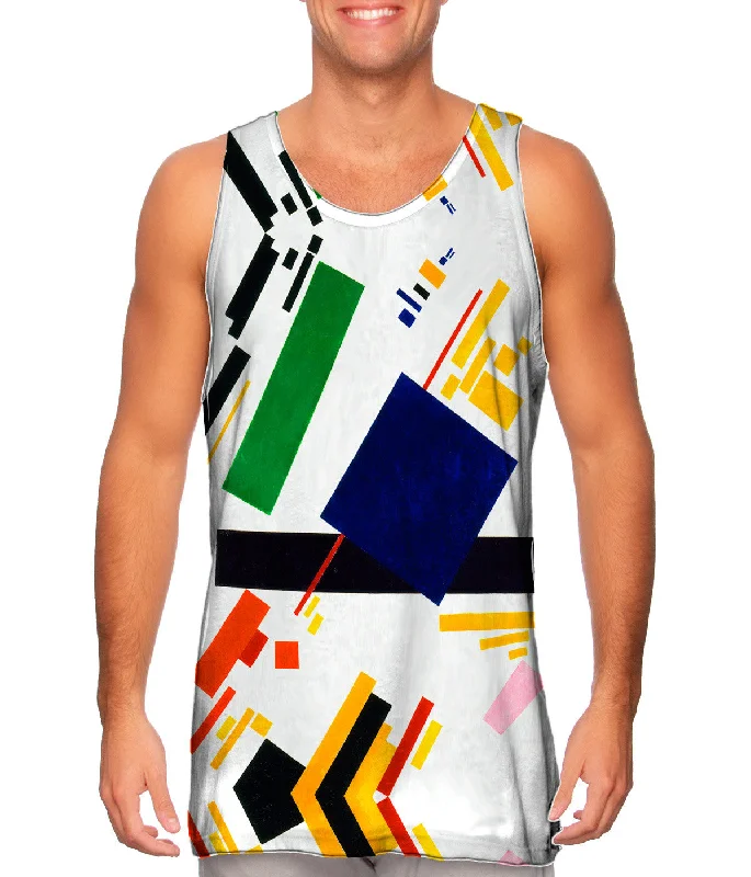 Trendy Tie-Dye Tank Top-Kazimir Malevich - "Suprematist Composition" (1916)