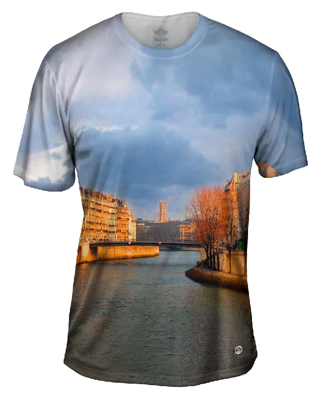 Lightweight Casual T-Shirt-Notre Dame Sundown View