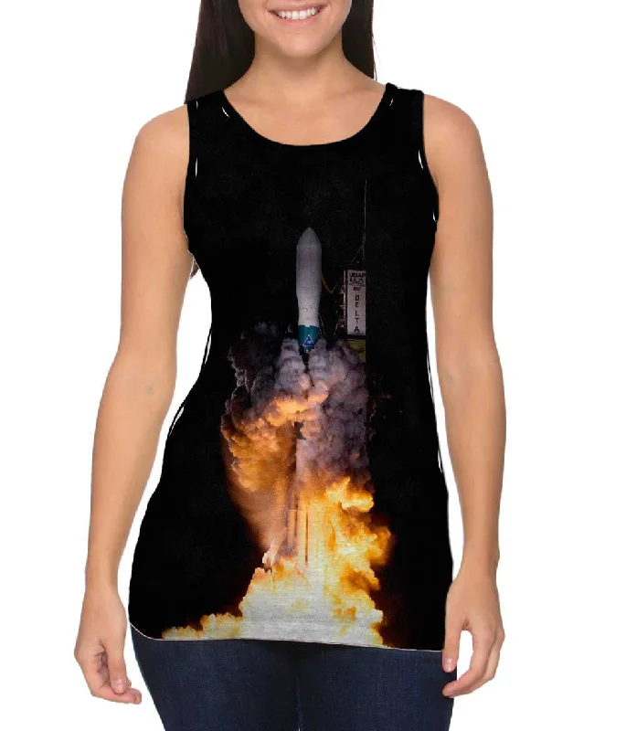 Custom Printed Sports Vest-Kepler Mission Delta Ii Liftoff To Space