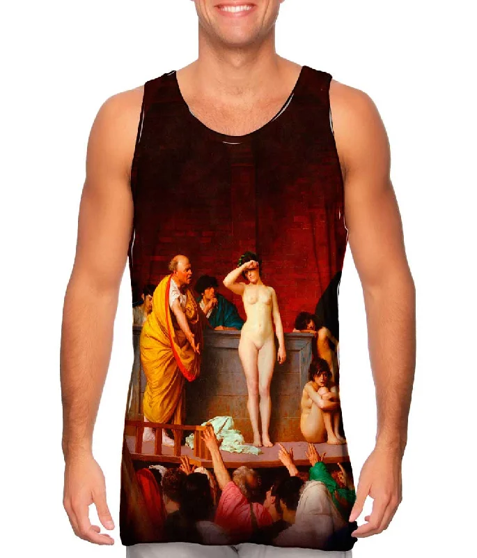 Fashionable Workout Tank Top-Jean-Leon Gerome - "Slave Market In Rome" (1884)