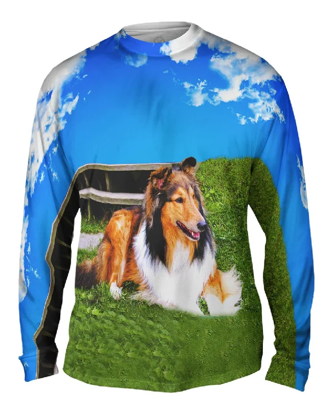 Comfortable Cotton Long Sleeve-Blue Sky Collie