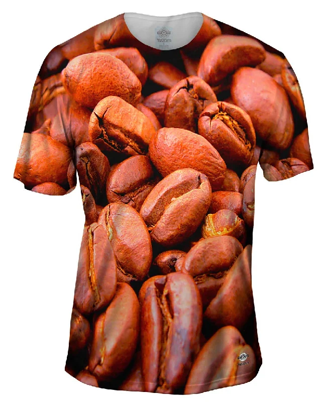 Comfortable Breathable T-Shirt-Roasted Coffee Beans