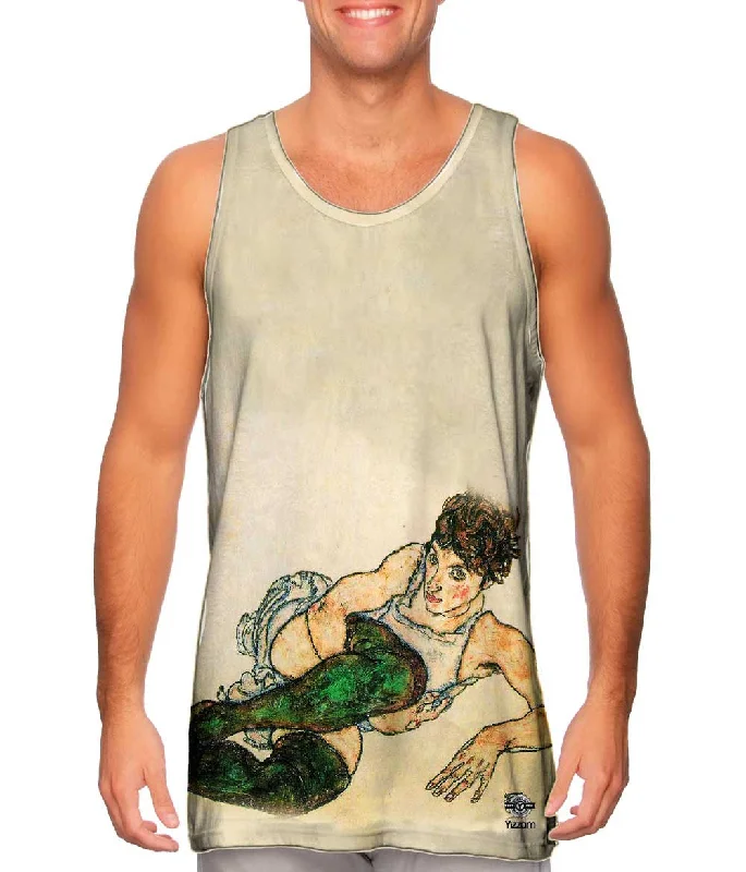 Relaxed Fit Gym Tank-Kenyon Cox - "Green Stockings"