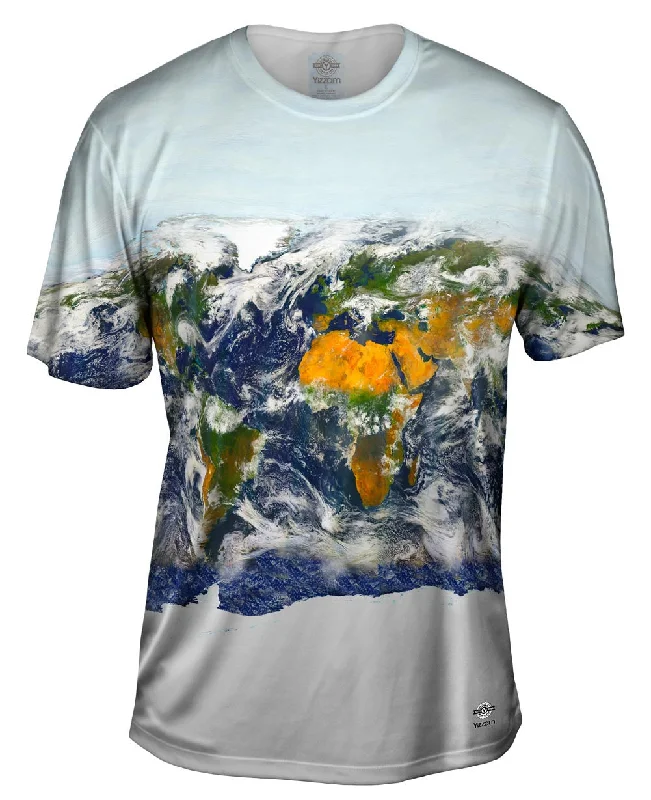 Classic White T-Shirt-Earth Orbit