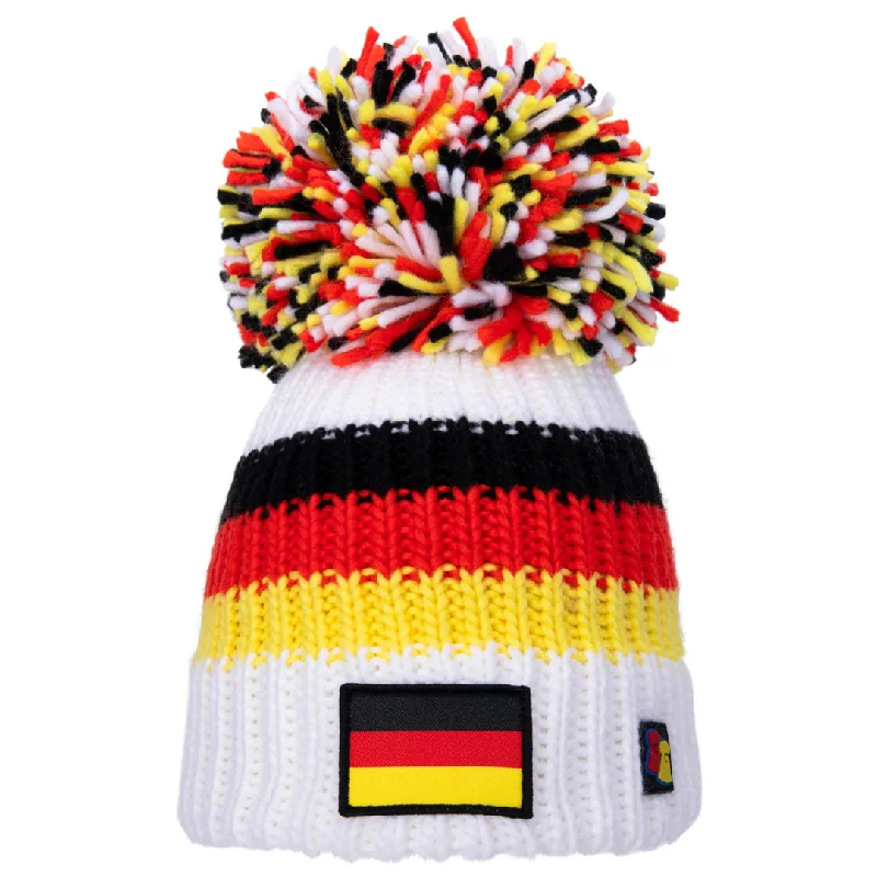 Relaxed Fit Wool Hat-German Big Bobble Hat