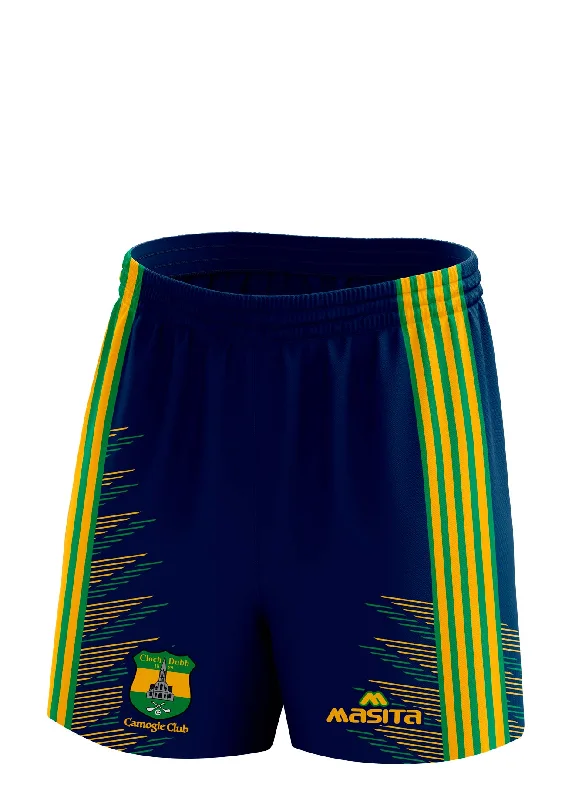 Stylish Slim Fit Shorts-Cloughduv Camogie Training Shorts Adult