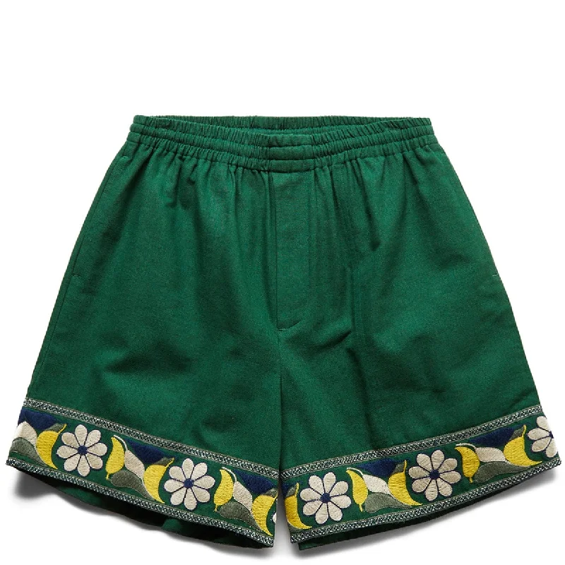 Relaxed Fit Sweat Shorts-ZINNIA RIBBON SHORTS