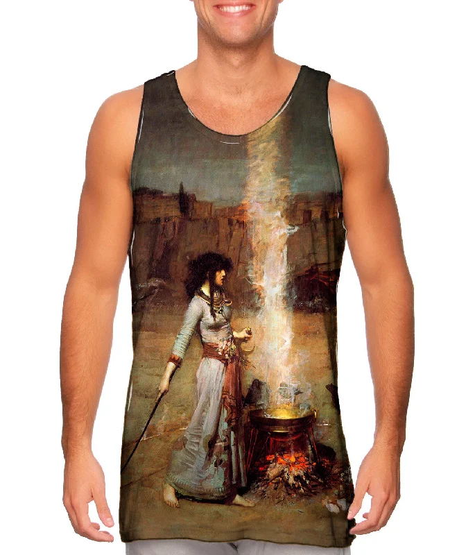 Fashionable Athletic Tank-John William Waterhouse - "Magic Circle" (1886)