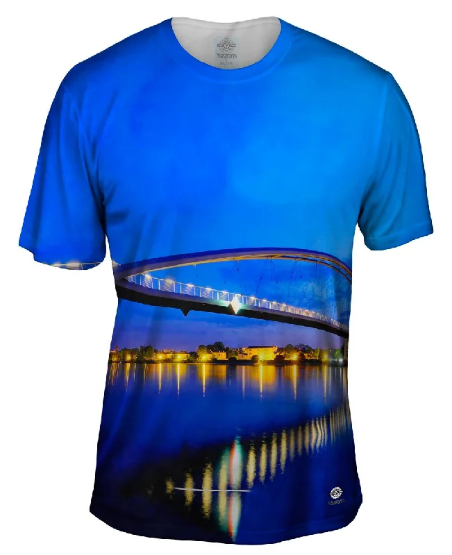 Athletic Performance T-Shirt-Architecture France Germany Switzerland Three Country Bridge