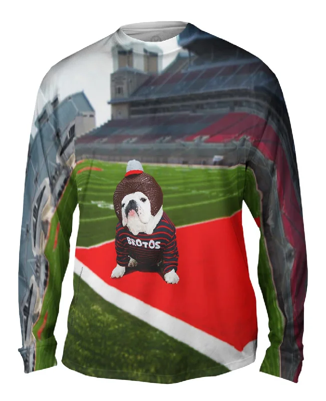 Stylish Soft Touch Long Sleeve-Brotos Football Bulldog