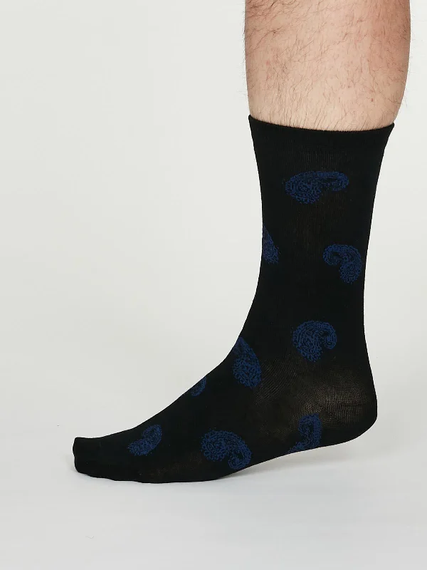 Comfortable Casual Cotton Socks-Homer Socks - Black