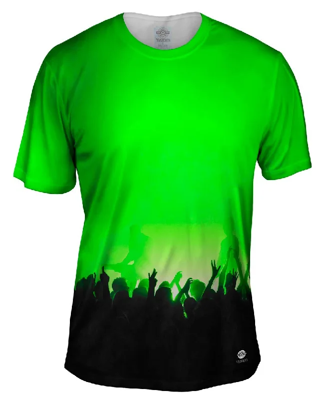 Premium Cotton T-Shirt-Edm Music Makes The Crowd