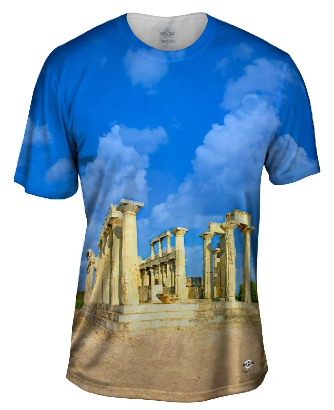 Lightweight Casual T-Shirt-Greece 1172 Temple Of Athena