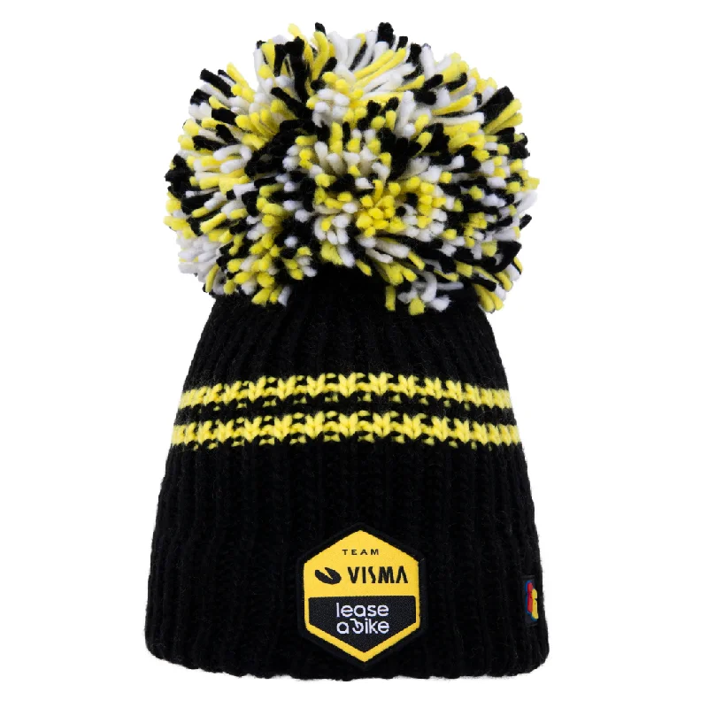 Relaxed Fit Trucker Hat-Team Visma Lease a Bike Black Big Bobble Hat