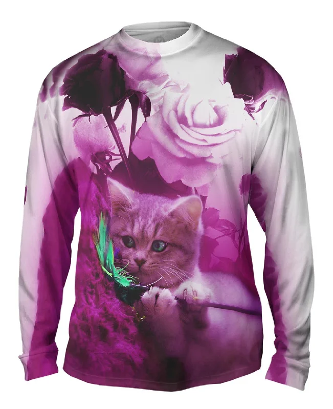 Custom Printed Long Sleeve T-shirt-Cat 003