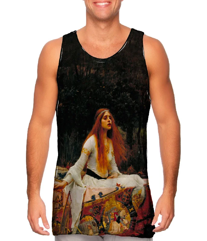 Premium Running Vest-John William Waterhouse - "The Lady Of Shalott"