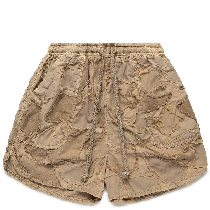 Premium Running Shorts-P62 WEEKEND CAMO PATCHWORK SHORTS