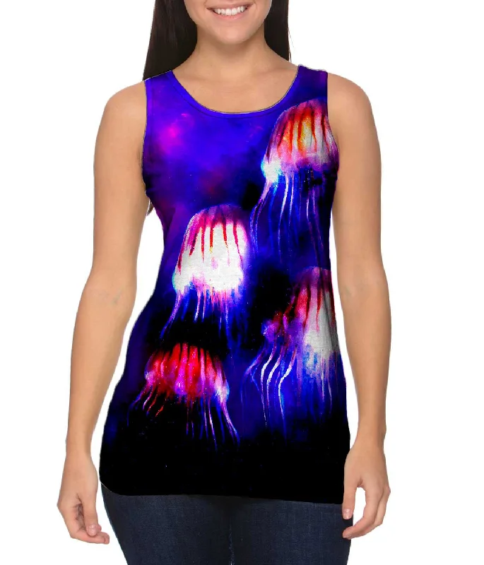 Comfortable Mesh Workout Tank-Jelly Fish 002