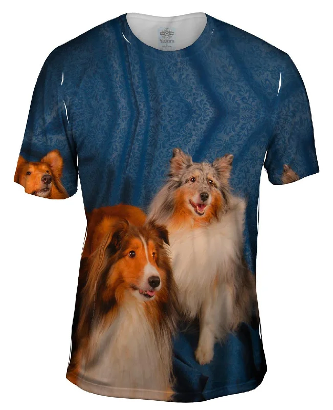 Soft Organic Cotton T-Shirt-Portrait Collies