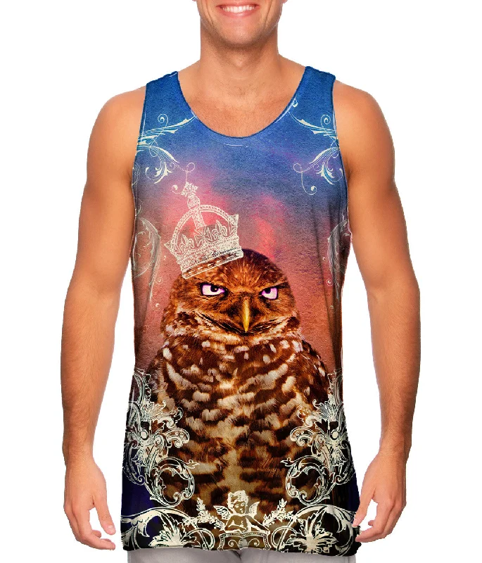 Soft Organic Cotton Tank-King Castle Owl