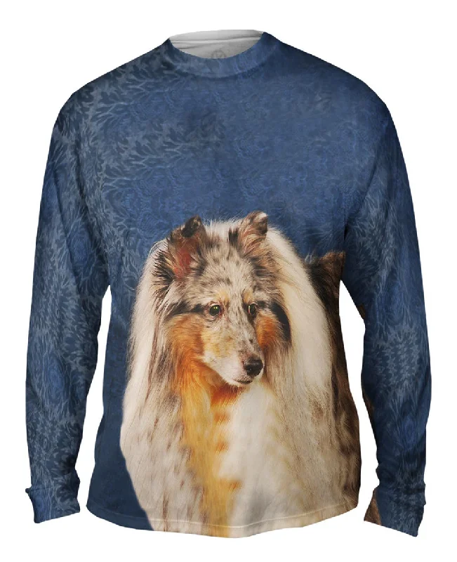 Stylish Colorful Long Sleeve-Blue Wallpaper Sheltie