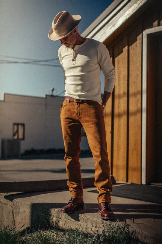 Premium Bootcut Jeans-Brandon Overdyed Jean Tan