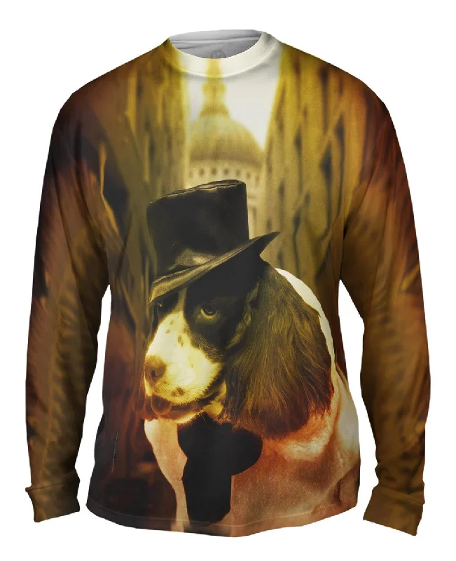 Stylish Layered Long Sleeve Shirt-Cavalier King Charles Spaniel London