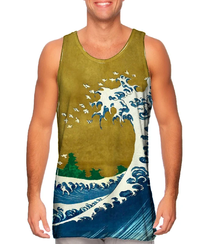 Premium Workout Tank-Katsushika Hokusai "The Wave"