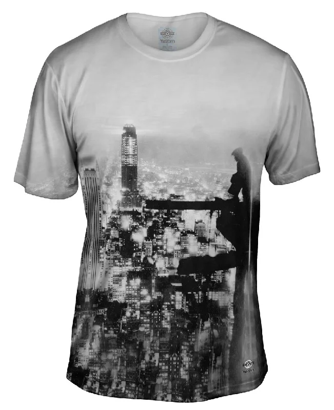 Premium Printed T-Shirt-New York City At Night View