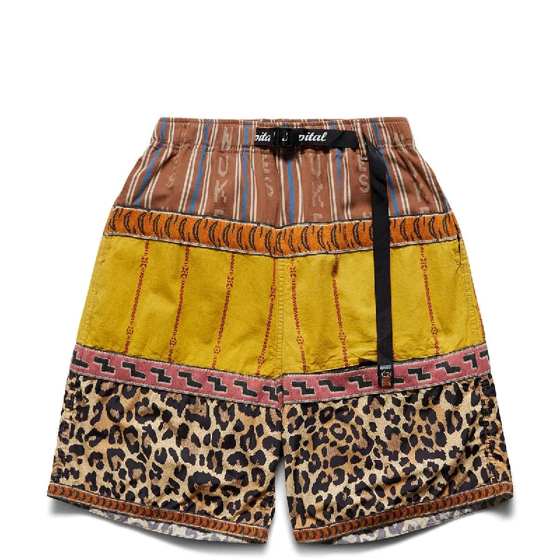 Stylish Beach Shorts-CRAZY PATCHWORK ECO BAKA SHORTS 2021