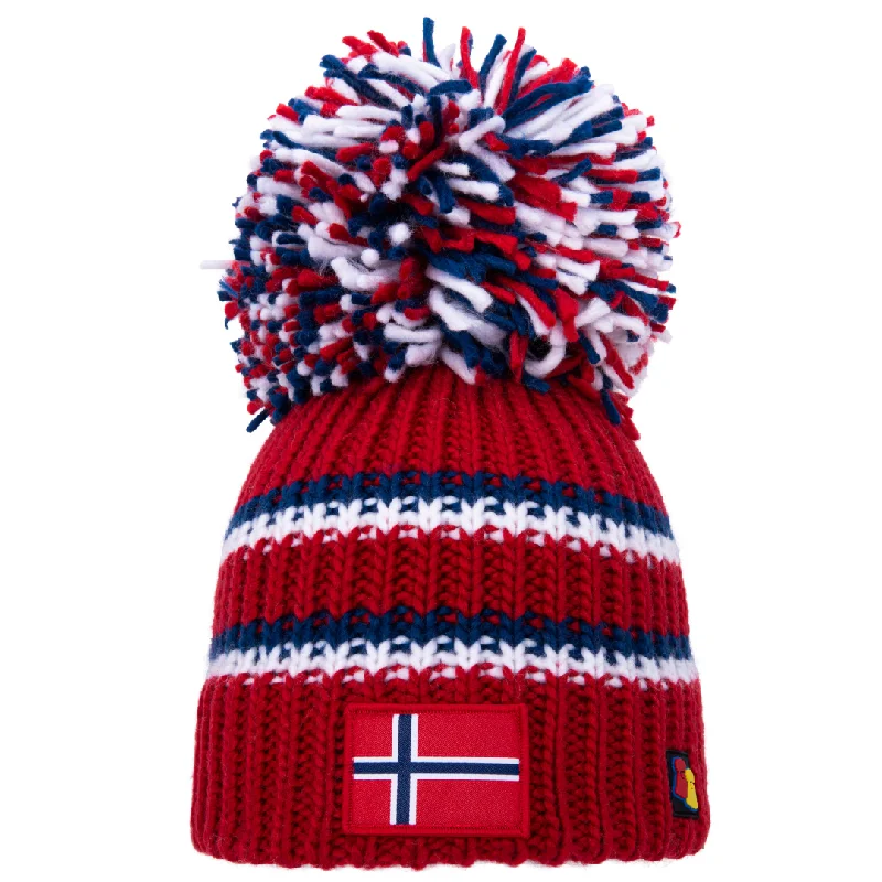 Soft Cotton Adjustable Hat-Norway Big Bobble Hat