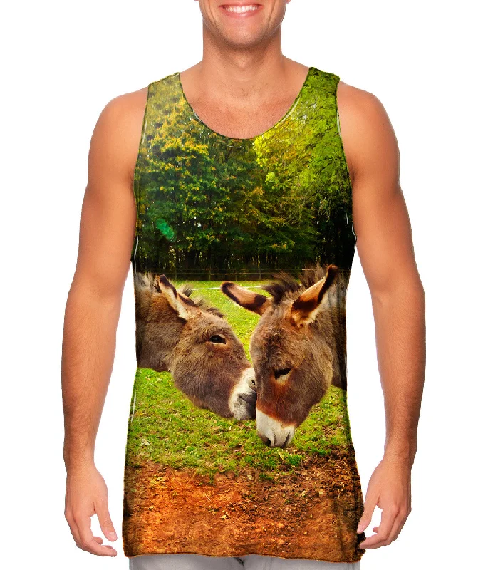 Comfortable Stretchy Tank-Kissing Donkey