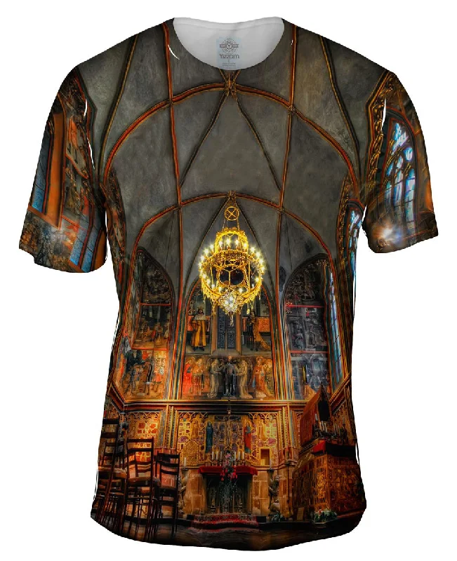 Stylish Pocket T-Shirt-Prague Cathedral