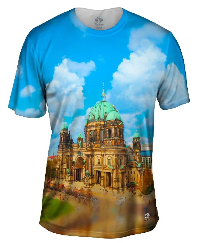 Soft Knit Cotton T-Shirt-Berlin Cathedral